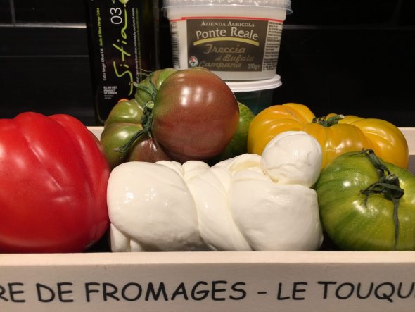 Salade de tomates et sa burrata
