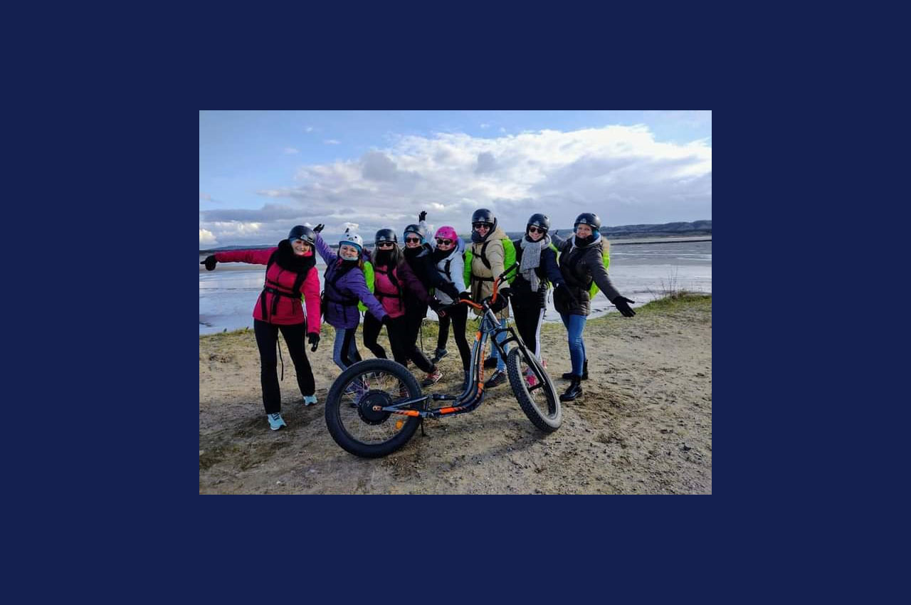 balade en trottinette tout terrain au Touquet Paris Plage